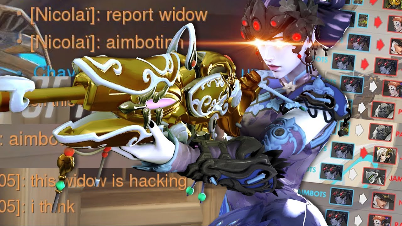 When the enemies think you're CHEATING on Widowmaker and tries to DIVE you - Overwatch
