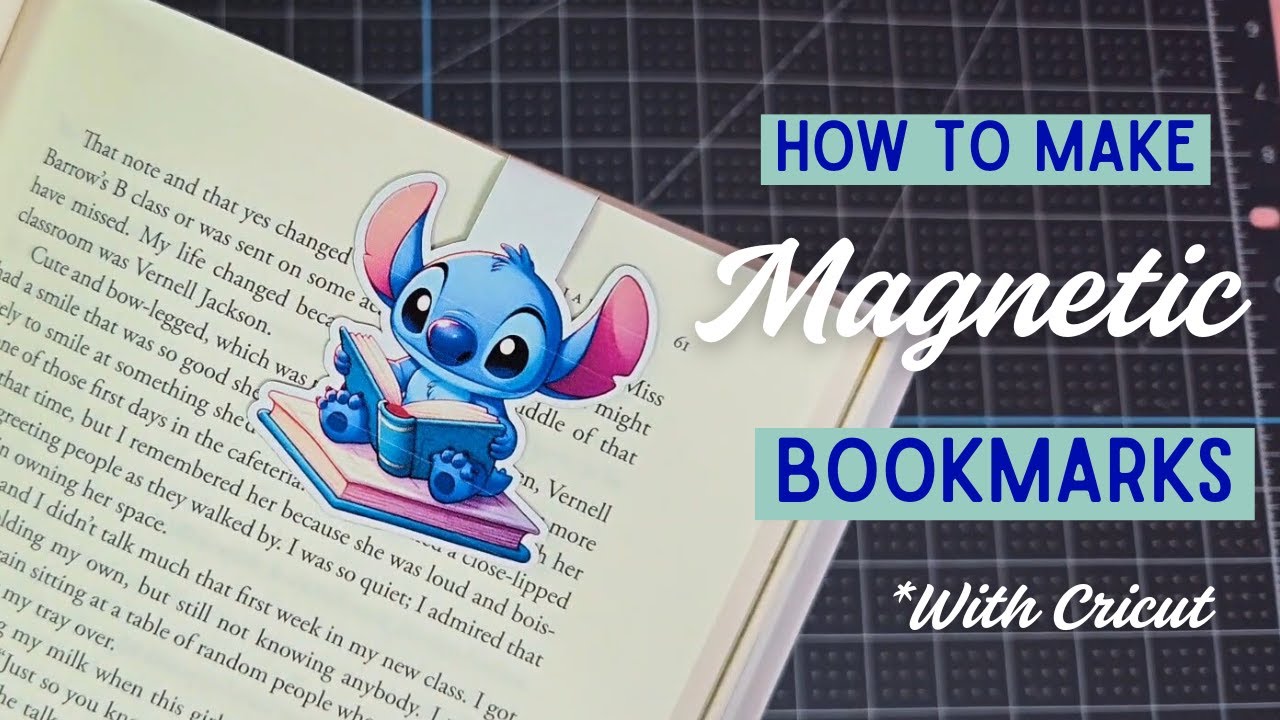 How To Make Magnetic Bookmarks w/ Cricut