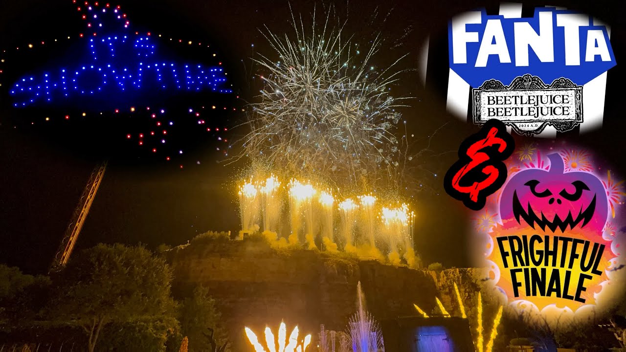 SFFT - Beetlejuice Drone Show & Frightful Finale 2024 (First Showings)