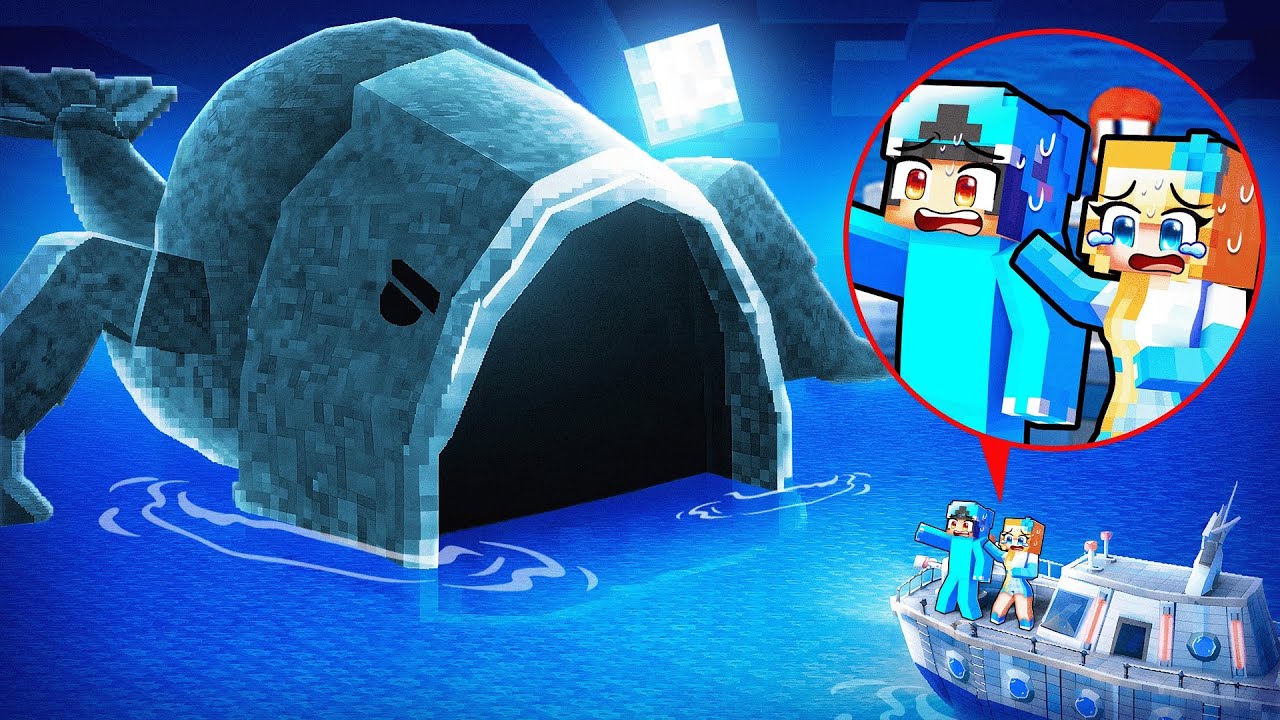 Sea Eater vs Security Boat in Minecraft!