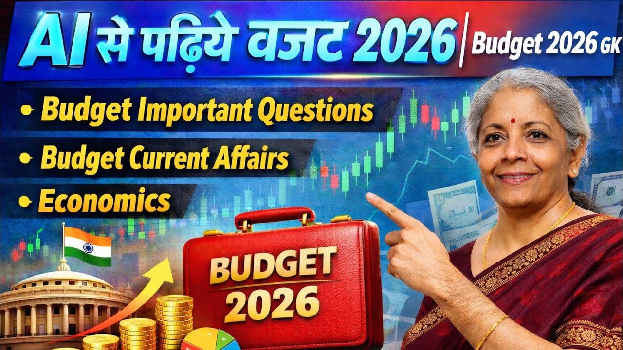 AI से पढ़िये बजट 2026 | Budget 2026 | Budget important Questions | Budget Current Affairs | बजट 2026