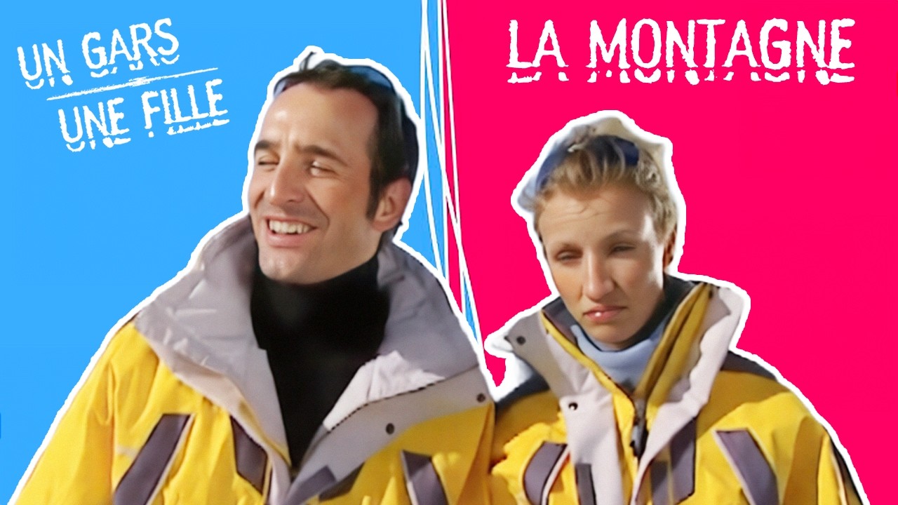 Un Gars, Une Fille - À la montagne | Ski, jalousie et raclette | COMPILATION