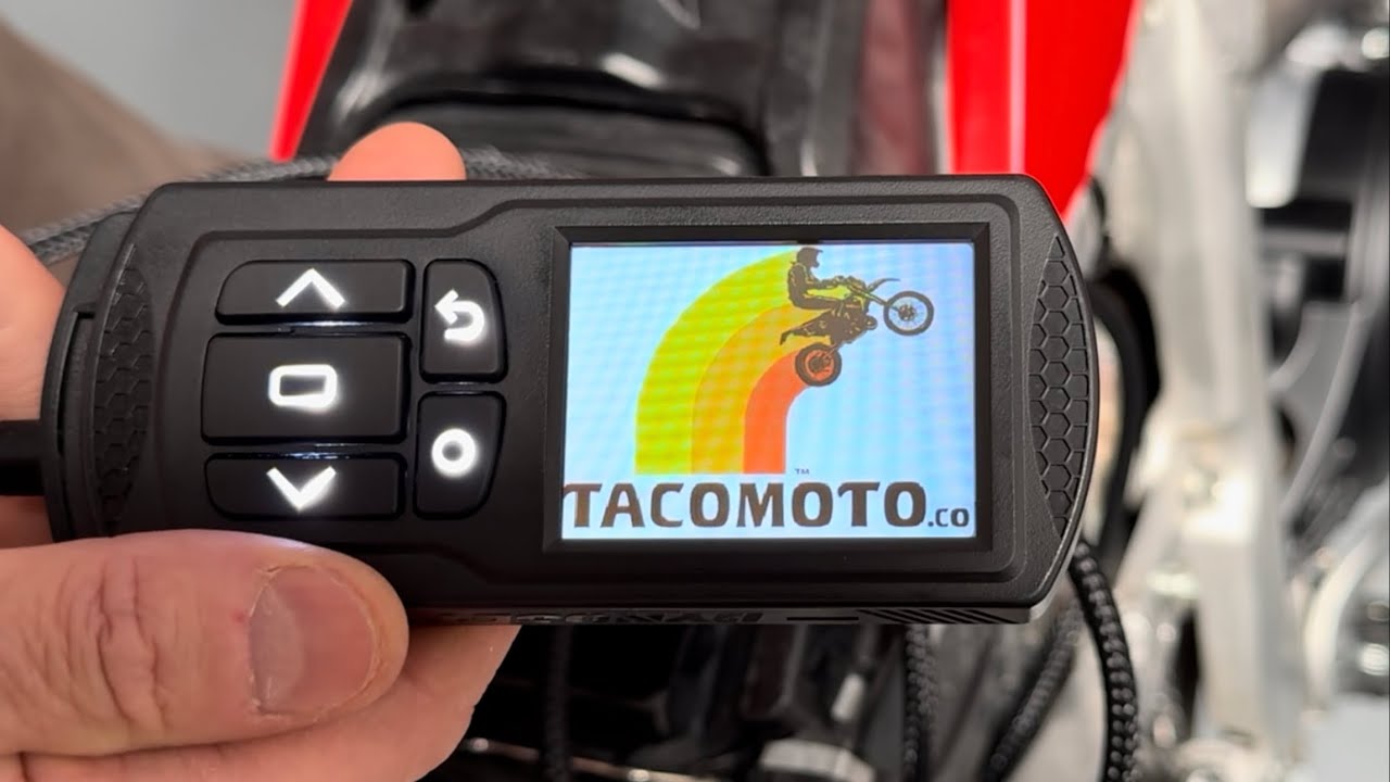 Перепрошивка ЭБУ мотоцикла Honda CRF450 L/RL с помощью устройства Taco Moto PV3.