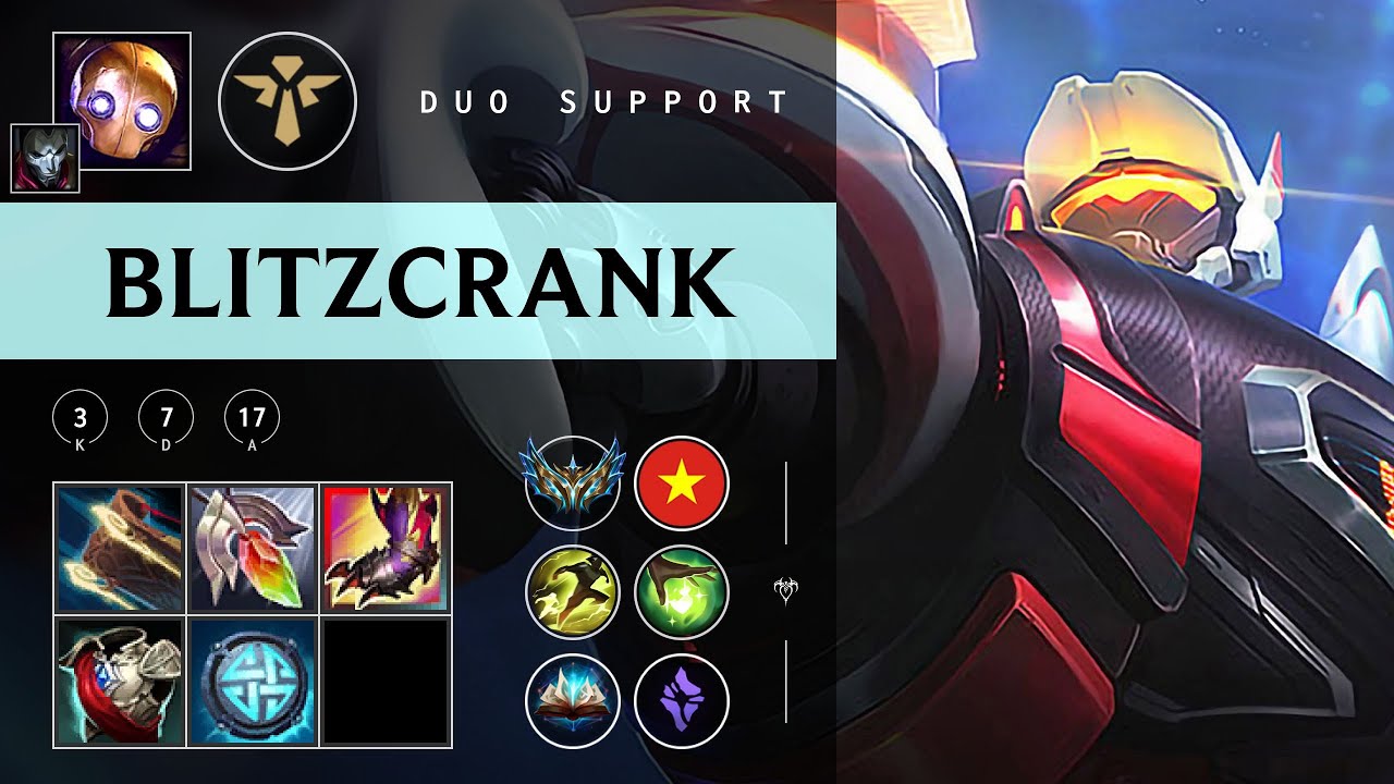 Blitzcrank Support vs Poppy - VN Challenger Patch 25.24