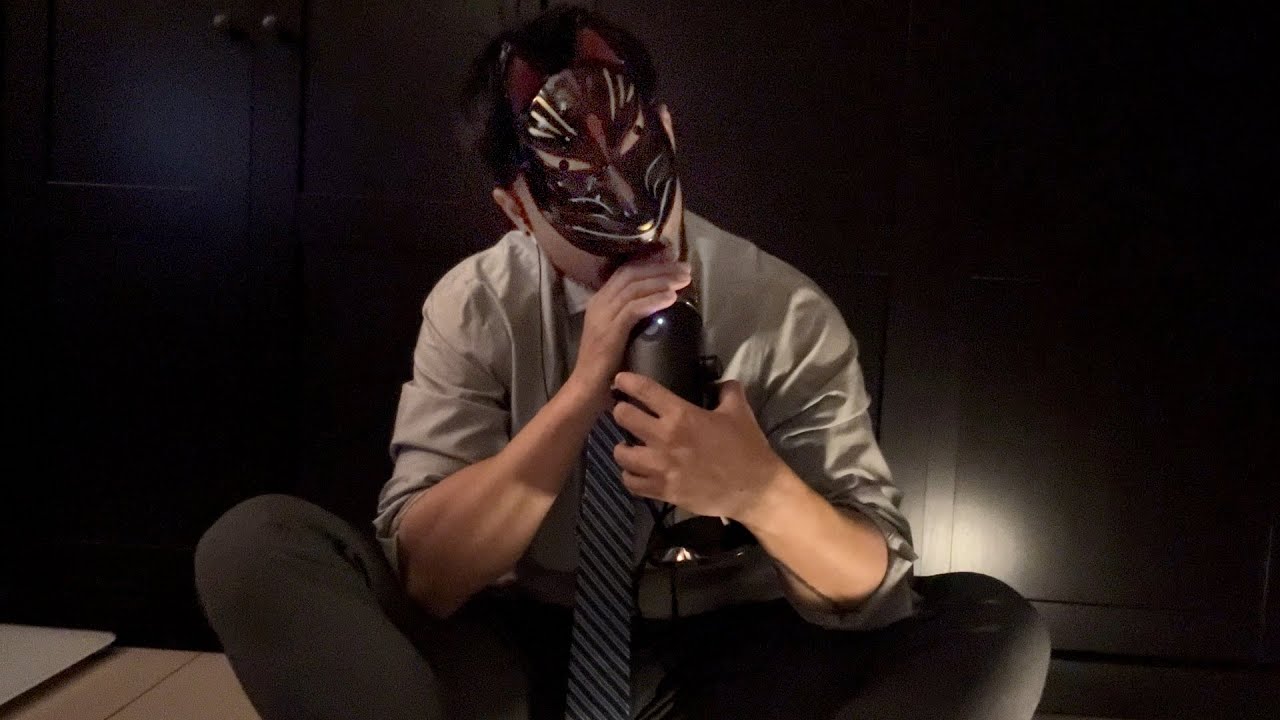 Mouth sounds ASMR and a man in a suit wearing a Fox Mask🥽   (no talking)