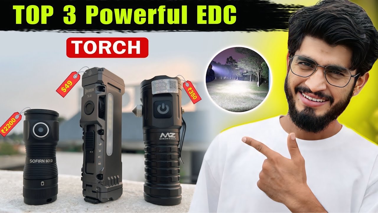 Most Powerful EDC Lights || Best Tactical Flashlights ||WUBEN X4,SOFIRN SC13, MZ M936 Flashlights 