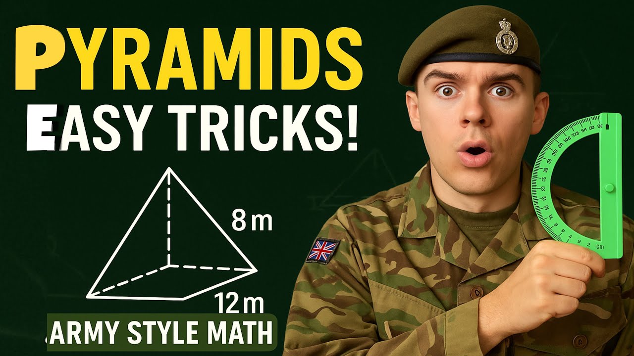 Pyramid Math Problem Solved Step-by-Step #srmpvlog #education #britisharmy