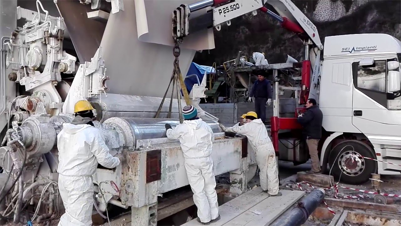 Ricostruzione dopo sisma di ottobre 2016 alla cartiera Fedrigoni Pioraco