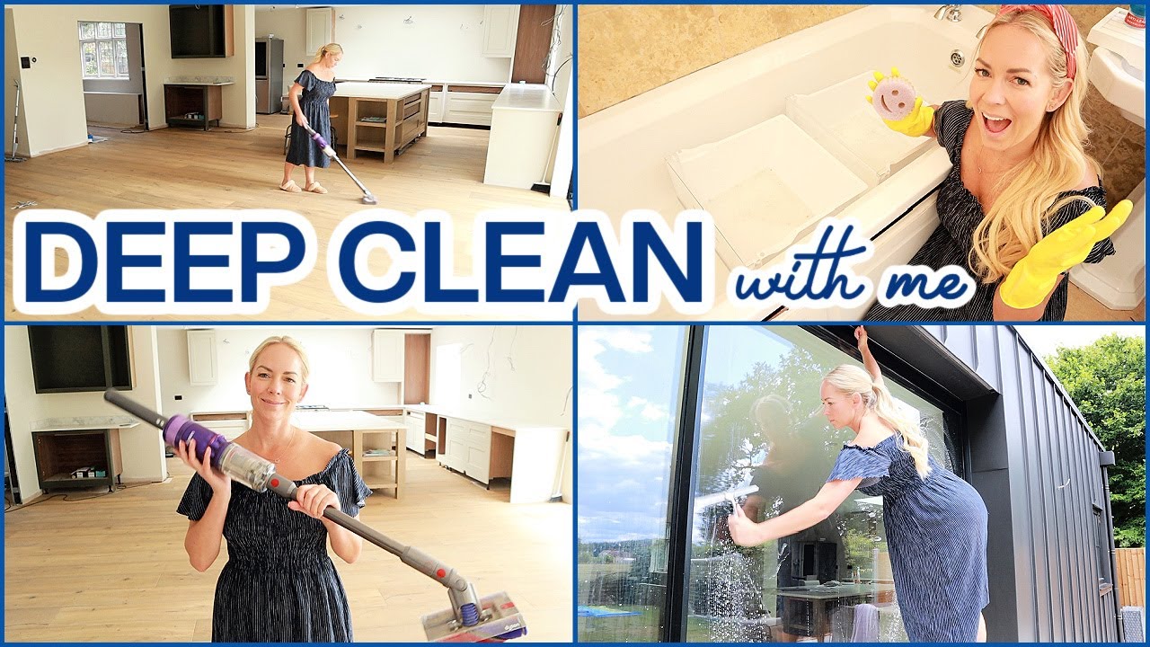 DEEP CLEAN WITH ME!  SPEED CLEANING MY DUSTY HOUSE + FRIDGE + kitchen preview