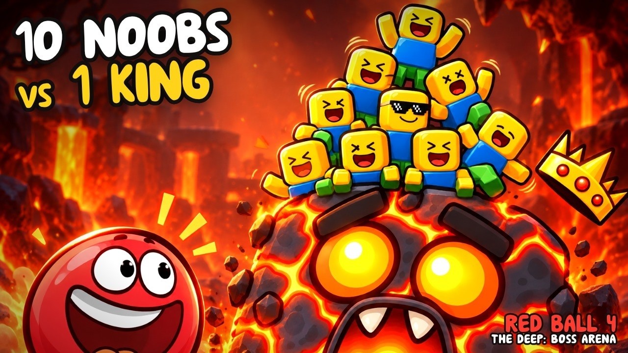 5 БОССОВ против КОРОЛЯ МАГМЫ :fire: Анимация Red Ball 4 &ndash; Глубина (20 мин)