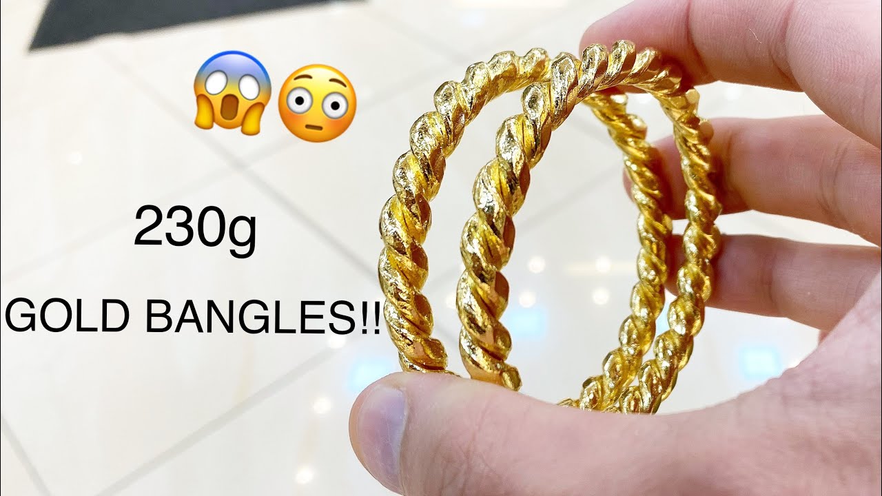 I MAKE SOLID 24K PURE GOLD BANGLES!! | Gold Jewelry Making | How it&rsquo;s made | 4K Video