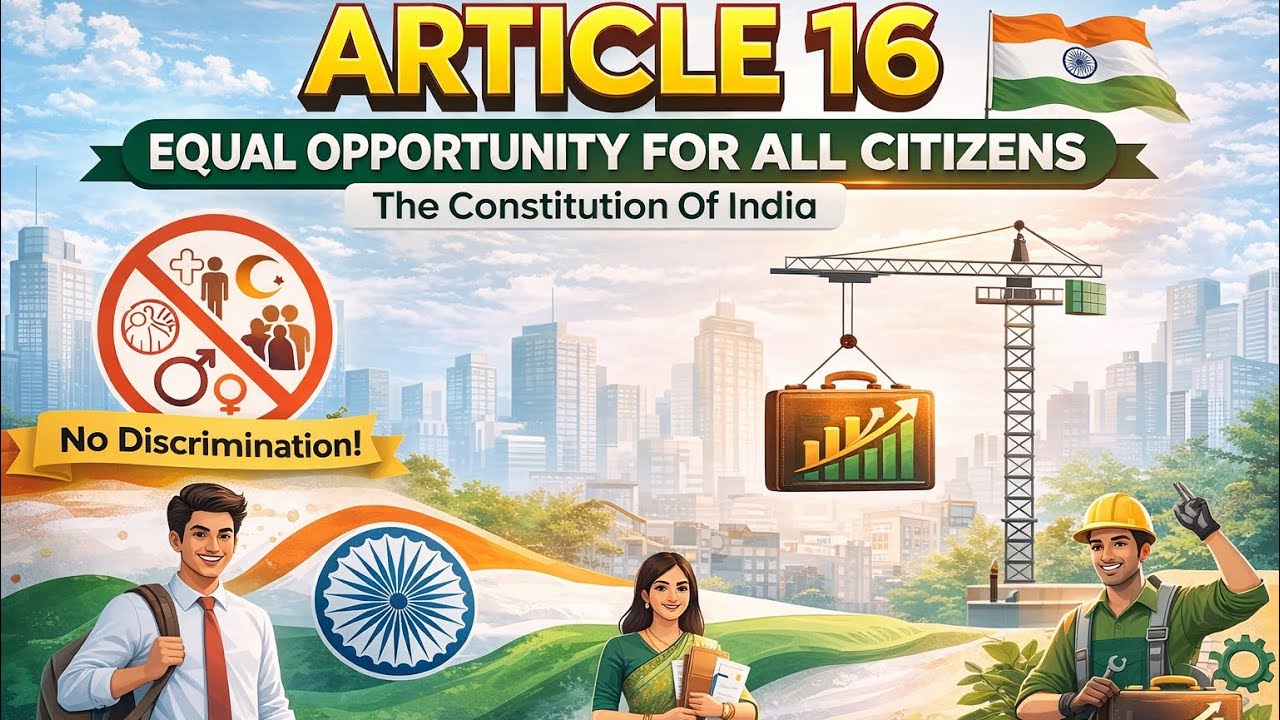 Article 16 Made Easy | Equality in Government Jobs + Reservation | Important Case Laws