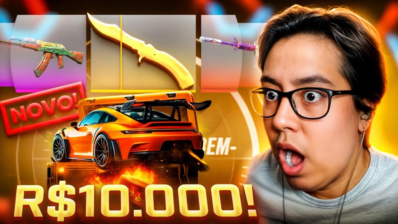 ABRI A *NOVA* CAIXA GT3 RS E TIREI UMA FACA DE + DE R$10.000! *surreal*