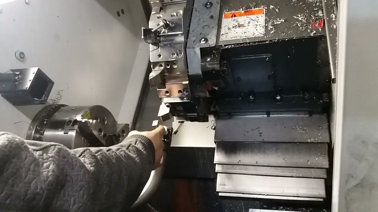 طريقة تصفير اقلام الخراطة باستخدام الذراع المتحرك ...واهمية jog في ذلك cnc lathe