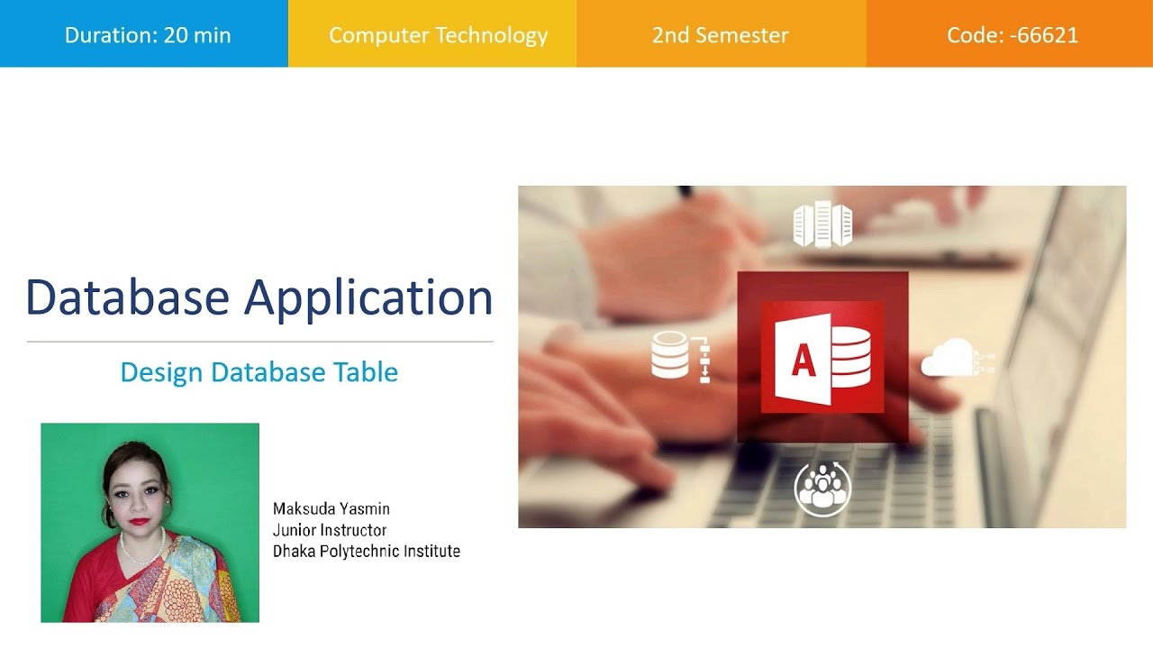 TV-66621-ডাটাবেজ এপ্লিকেশন-Design Database Table