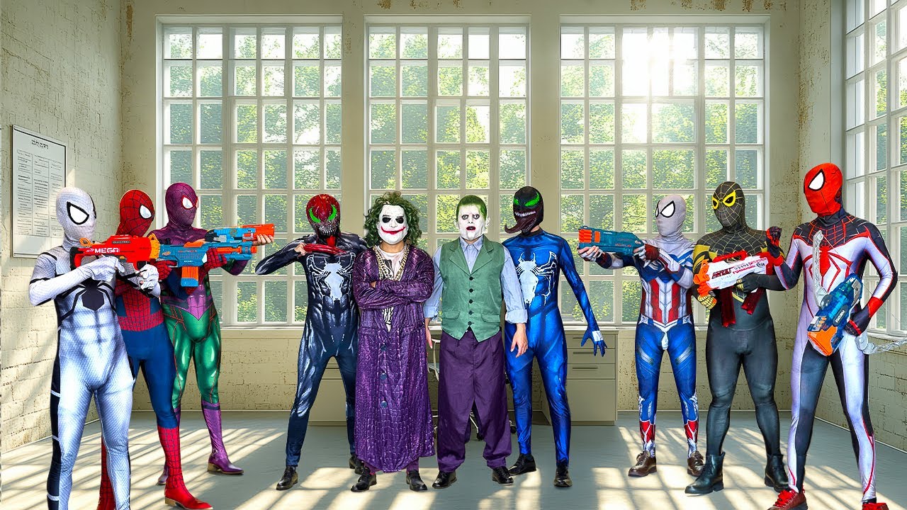SUPERHERO's Story || Team Spider-Man Vs Super STRONG JOKER Team !!! ( Funny, Action )