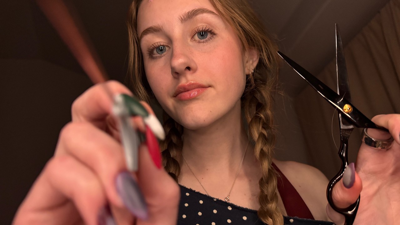 ASMR Cutting Your Hair While You Sleep 😴 Soft Spoken Personal Attention & Scissor Sounds