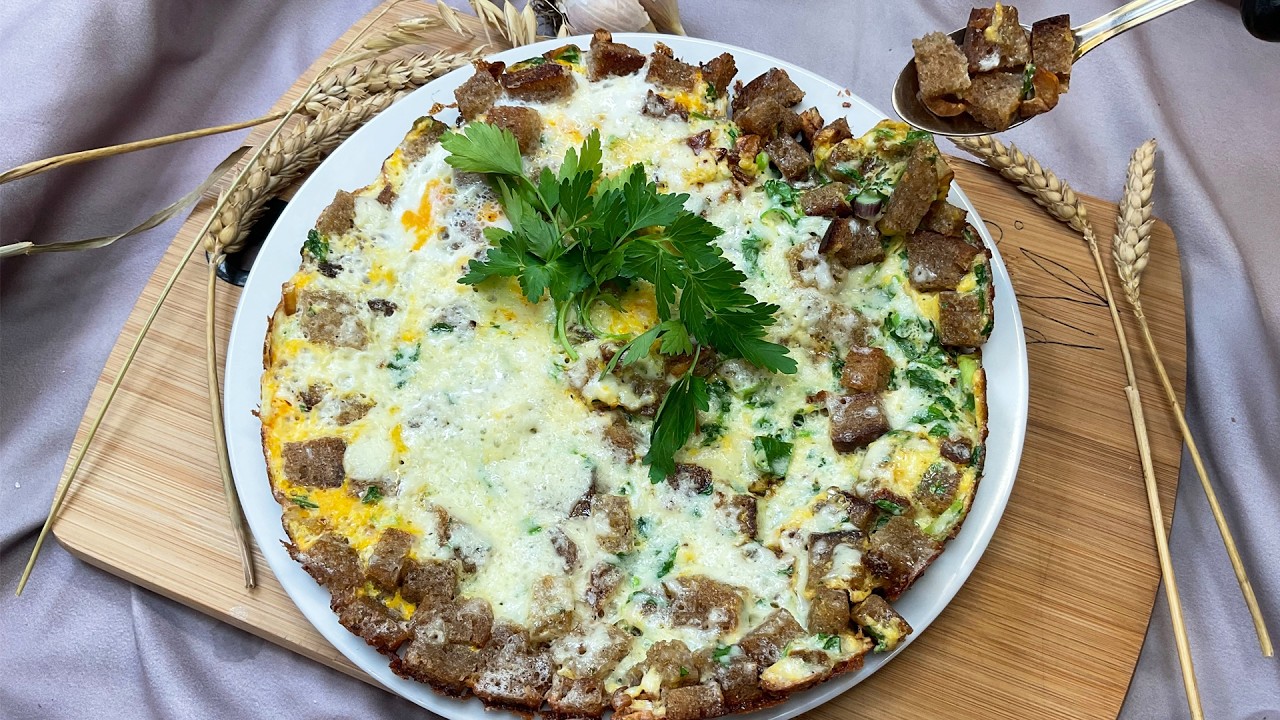 Ароматный завтрак: Яйца с чесночными гренками 🍳 Просто и вкусно #77