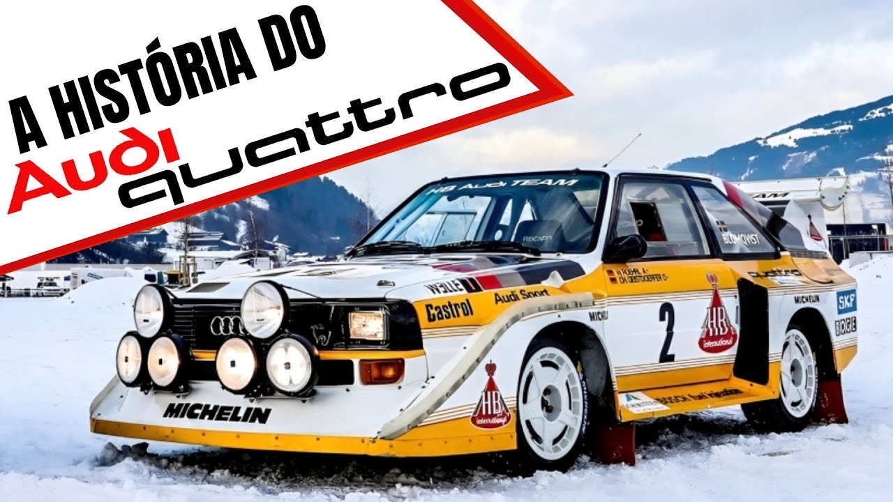 AUDI QUATTRO o primeiro CARRO com TRAÇÃO 4x4 e que mudou o MUNDO do AUTOMOBILIMO! - EP.75