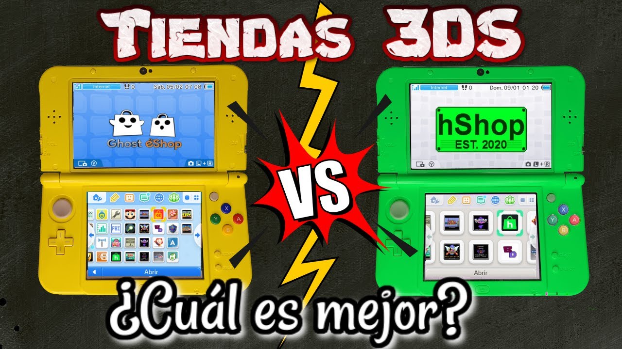 3DS Tiendas | Ghost eShop vs 3hs | ¿Cúal es mejor?