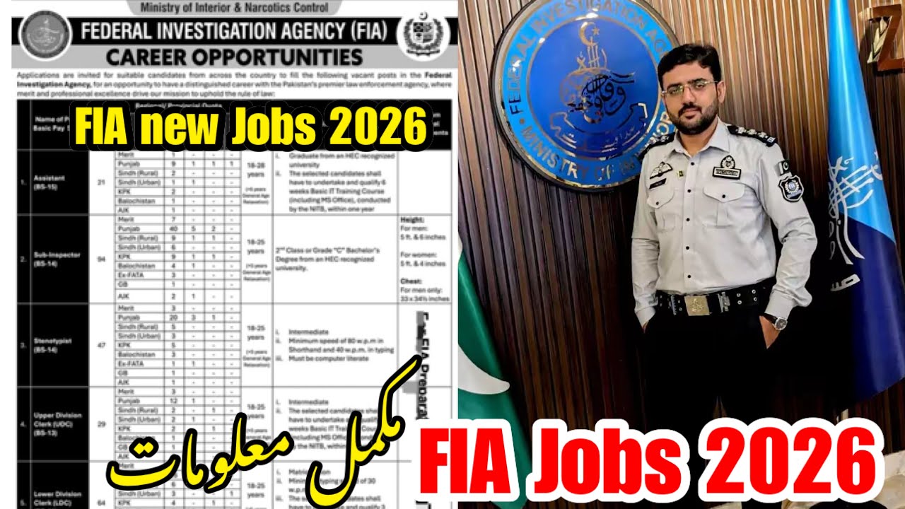 FIA jobs 2026 | FIA new Jobs 2026