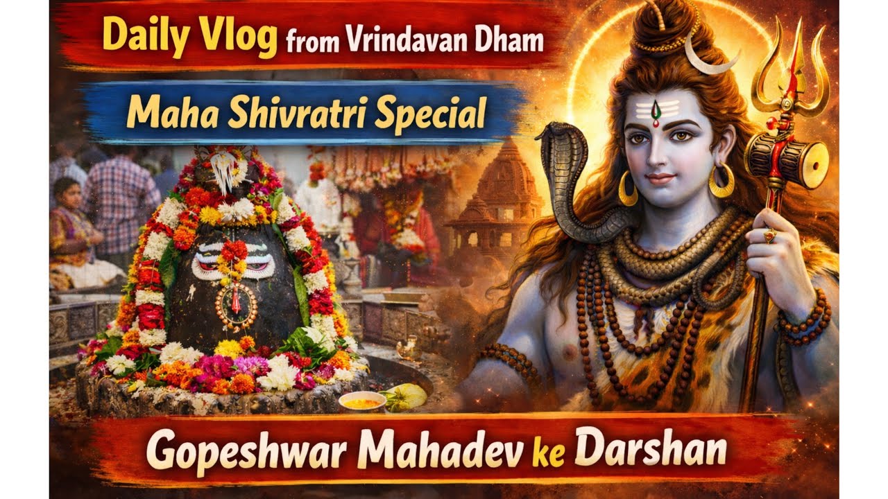 Maha Shivratri Darshan Gopeshwar mahadev #priyankapanditofficial6820 #vrindavandham #radheradhe 