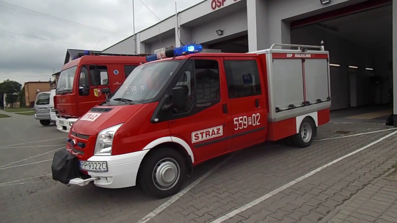 Prezentacja OSP Białośliwie 559[P]01 GBA-rt 2,5/16 Star 12-185 i 559[P]02 SLRt Ford Transit 125 T350