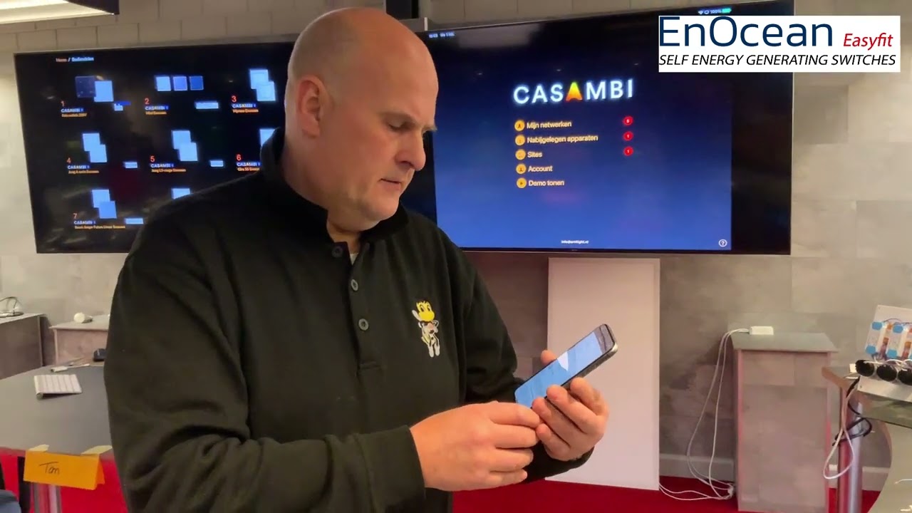Enocean schakelaar inleren in Casambi netwerk