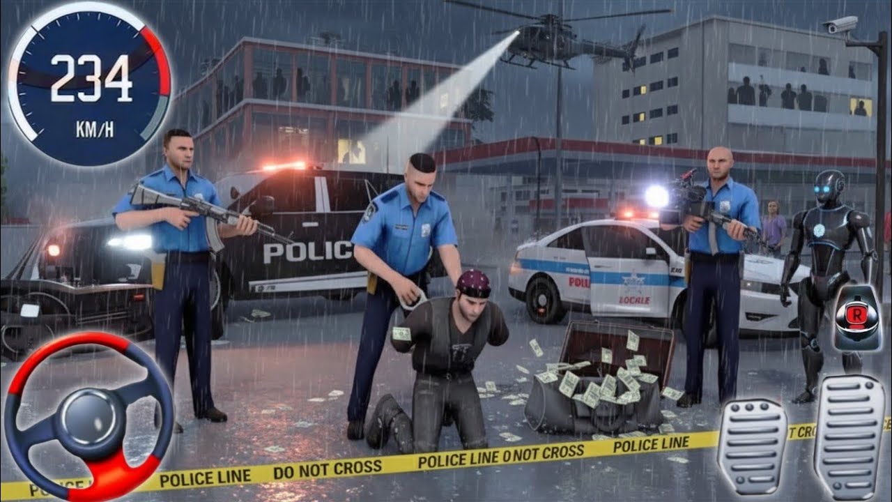 Police Car Simulator 3D - Game ! Real Cop Car's Simulator Driving 2015 ! Android Gameplay 🎮🎯