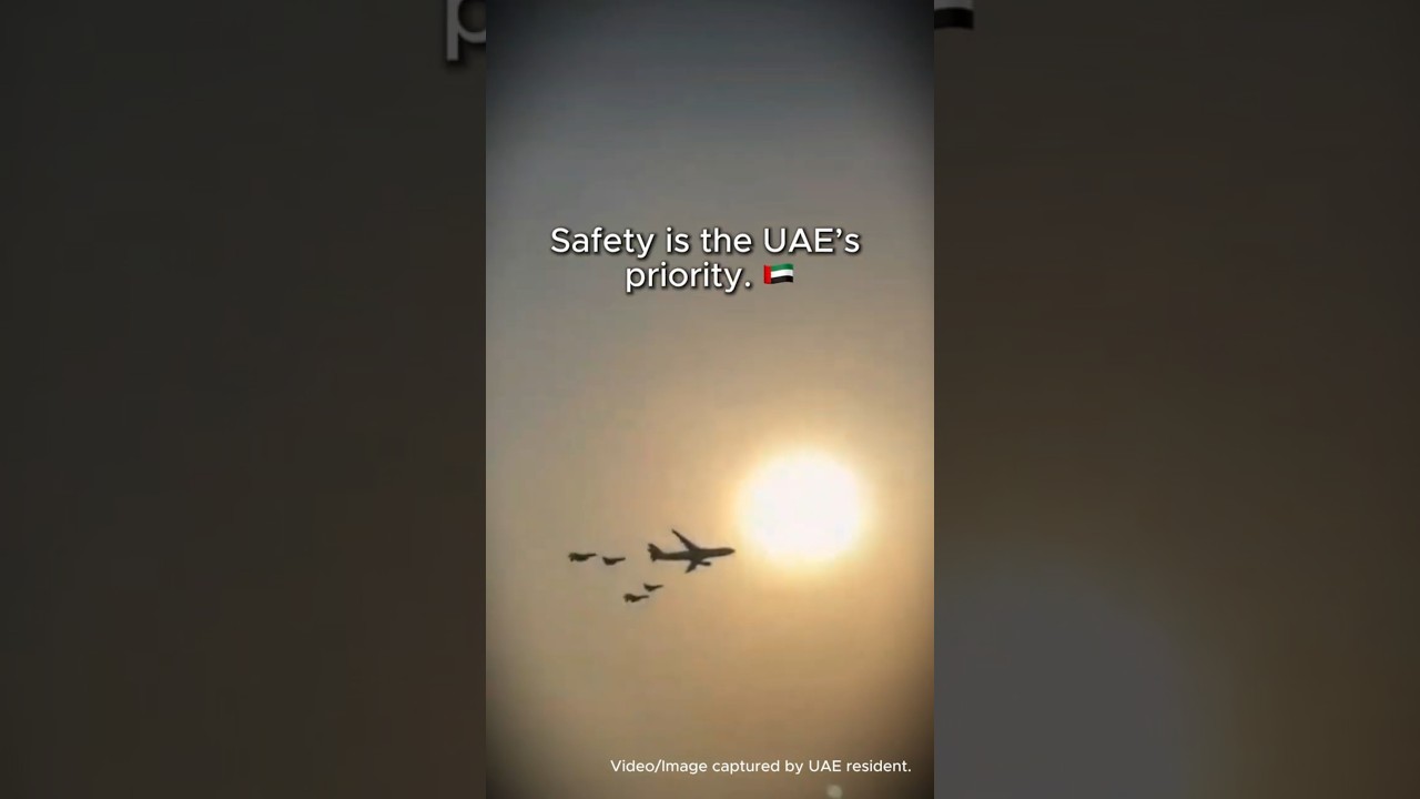 Dubai Safety Update 🇦🇪 Passenger Flights Escorted by Fighter Jets | UAE Travel Update