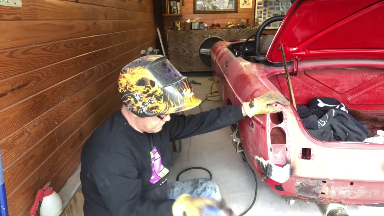 Tail light modifications and installing rear bumper
