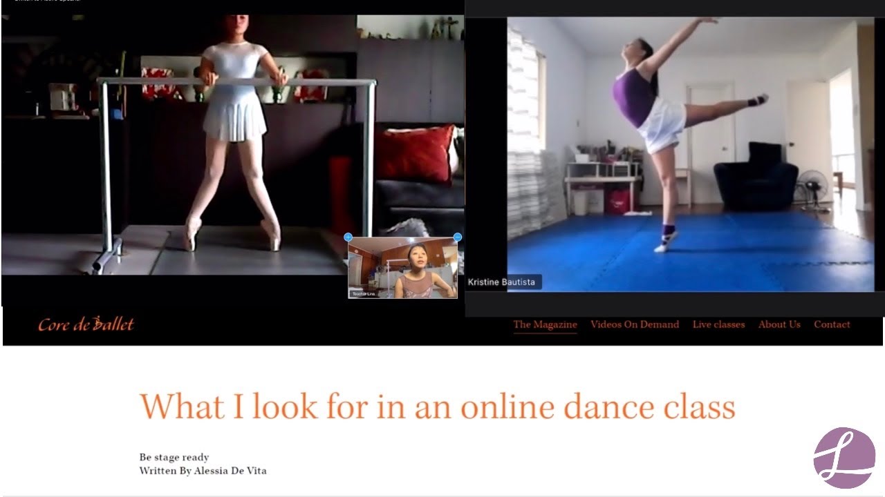 What to look for in a Zoom ballet class