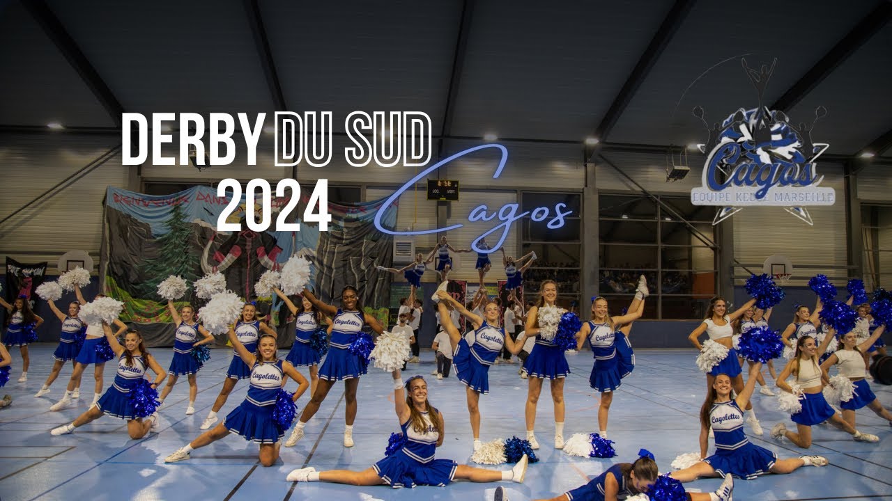 SHOW CHEERLEADING Derby du Sud 2024 - Équipe des Cagos de KEDGE Marseille 💙  