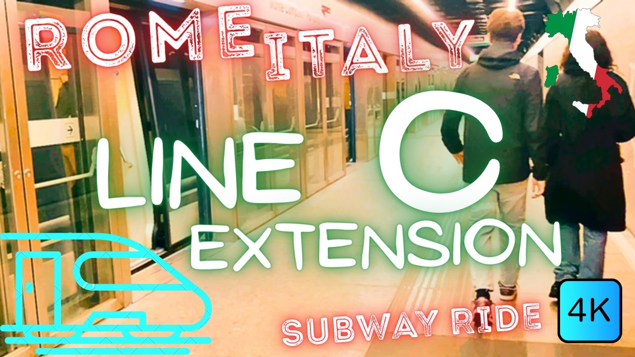 🚇 ROME SUBWAY – LINE C EXTENSION – SAN GIOVANNI TO COLOSSEO – 🇮🇹 ROME, ITALY – 4K RIDE