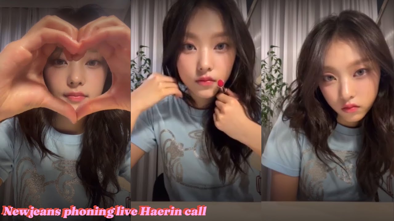 Newjeans phoning live 24/05/29 (Engsub) Haerin call