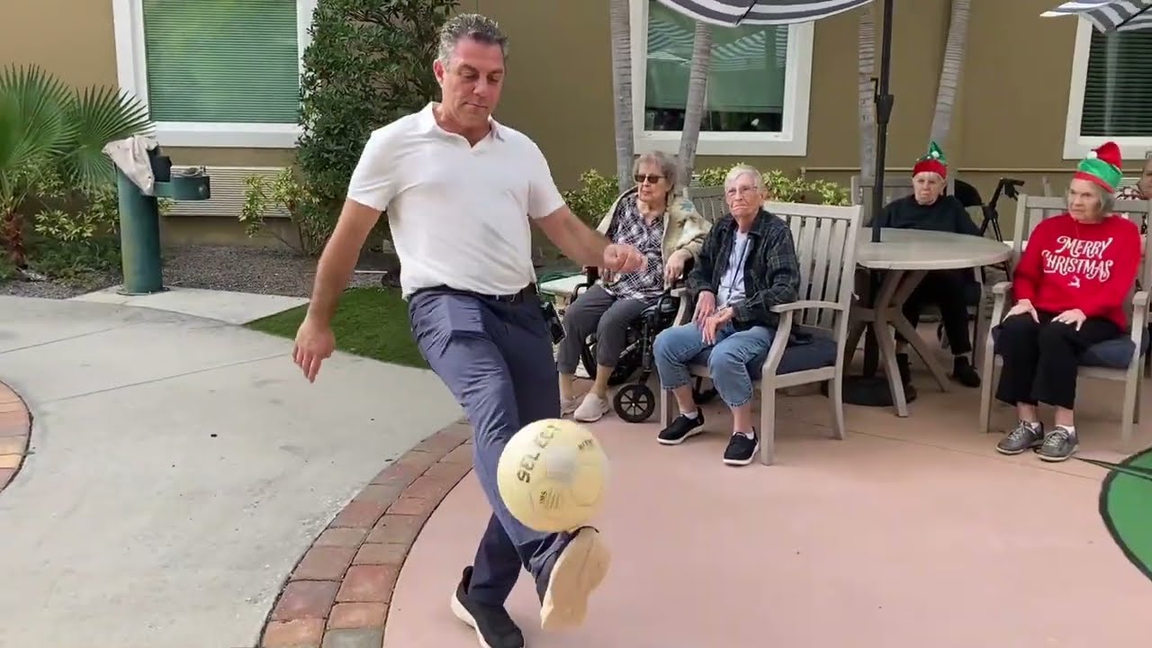 Soccer Skills & Smiles in the Courtyard | Chateau Madeleine, Melbourne FL