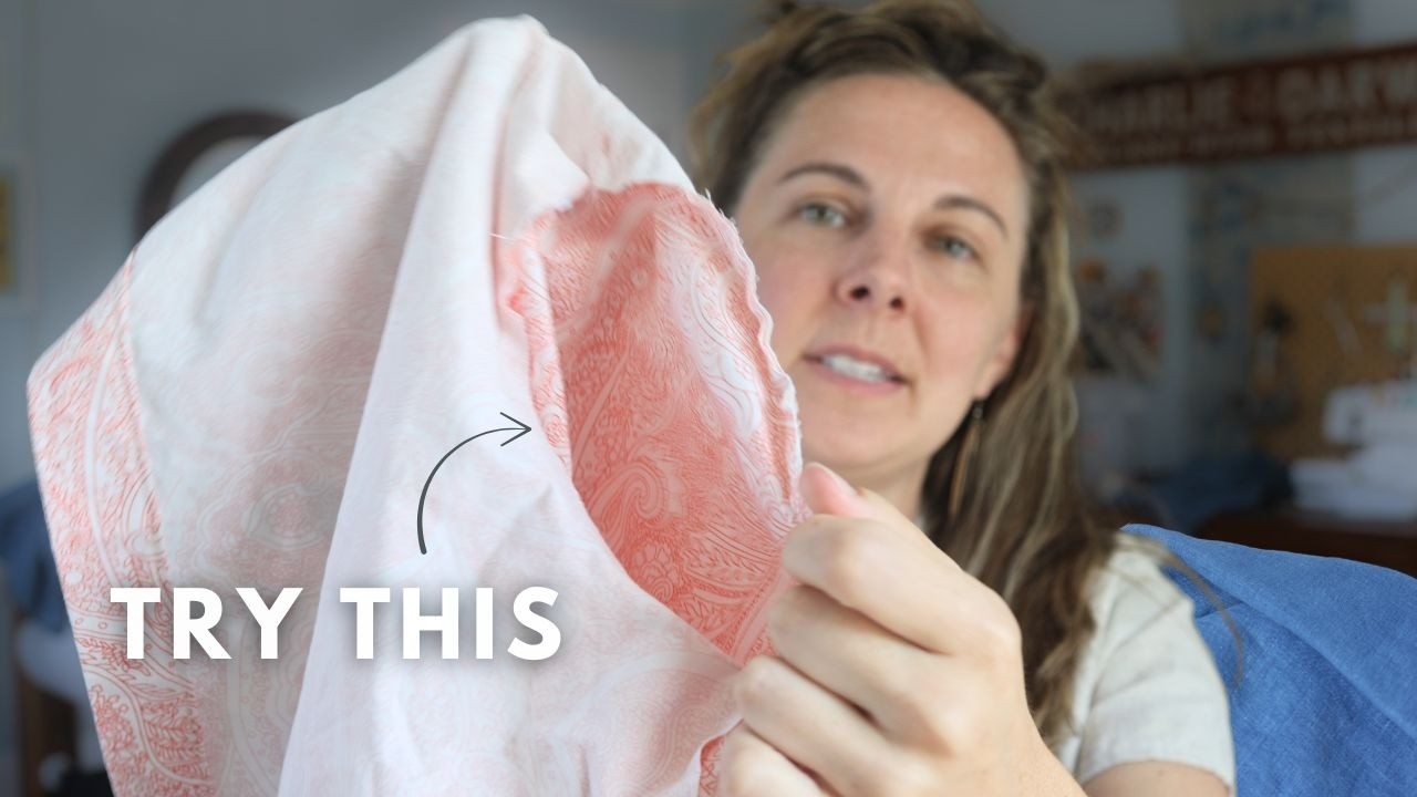 Watch this before you cut into expensive Linen fabric!