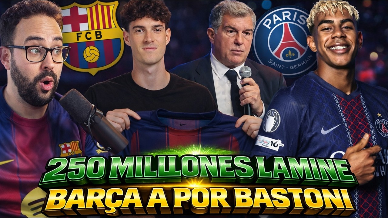 🚨PSG: 250 MILLONES por LAMINE YAMAL &iexcl;CONFIRMA LAPORTA! El BAR&Ccedil;A a por BASTONI &iexcl;OBJETIVO CENTRAL!