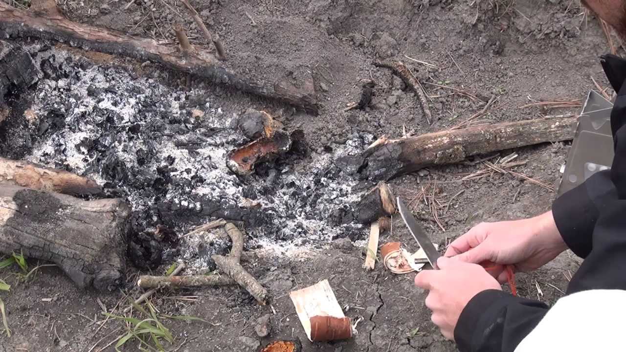 Survival Saturday #7 - How to start a fire with Birch Bark