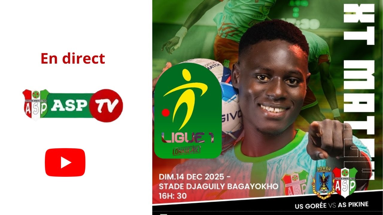 Direct:  Match Us GOREE vs AS PIKINE 7e Journ&eacute;e LSFP
