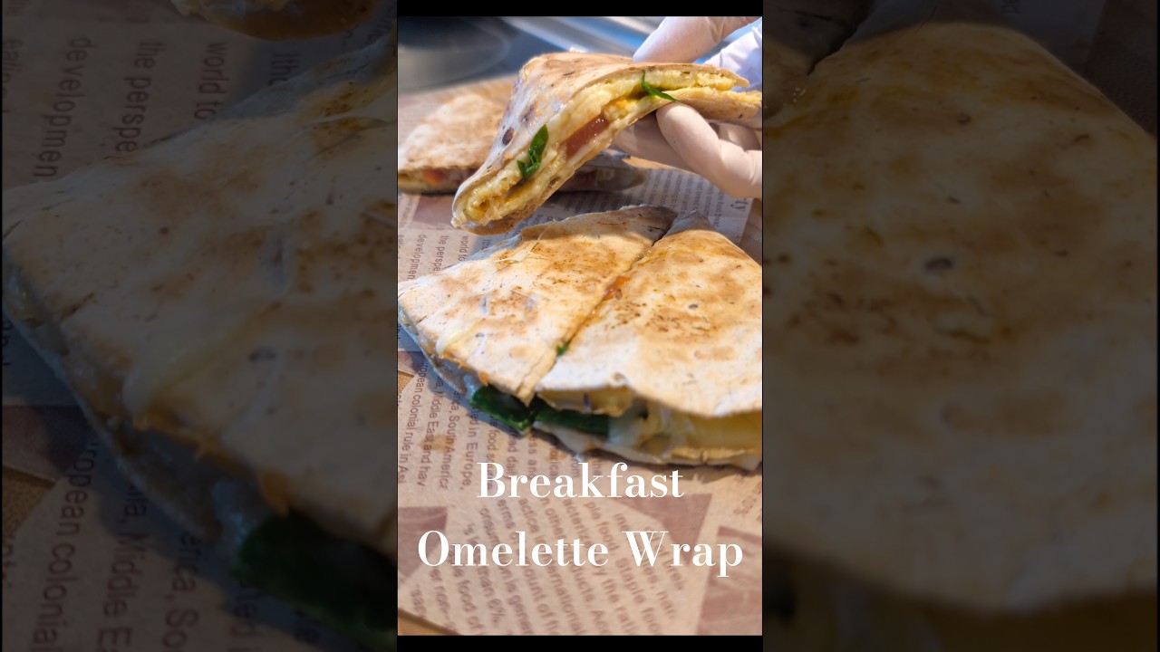 Easy Healthy Breakfast Omelet Protein Wrap Kahvaltı Omlet Dürüm Omelette Sandwich 