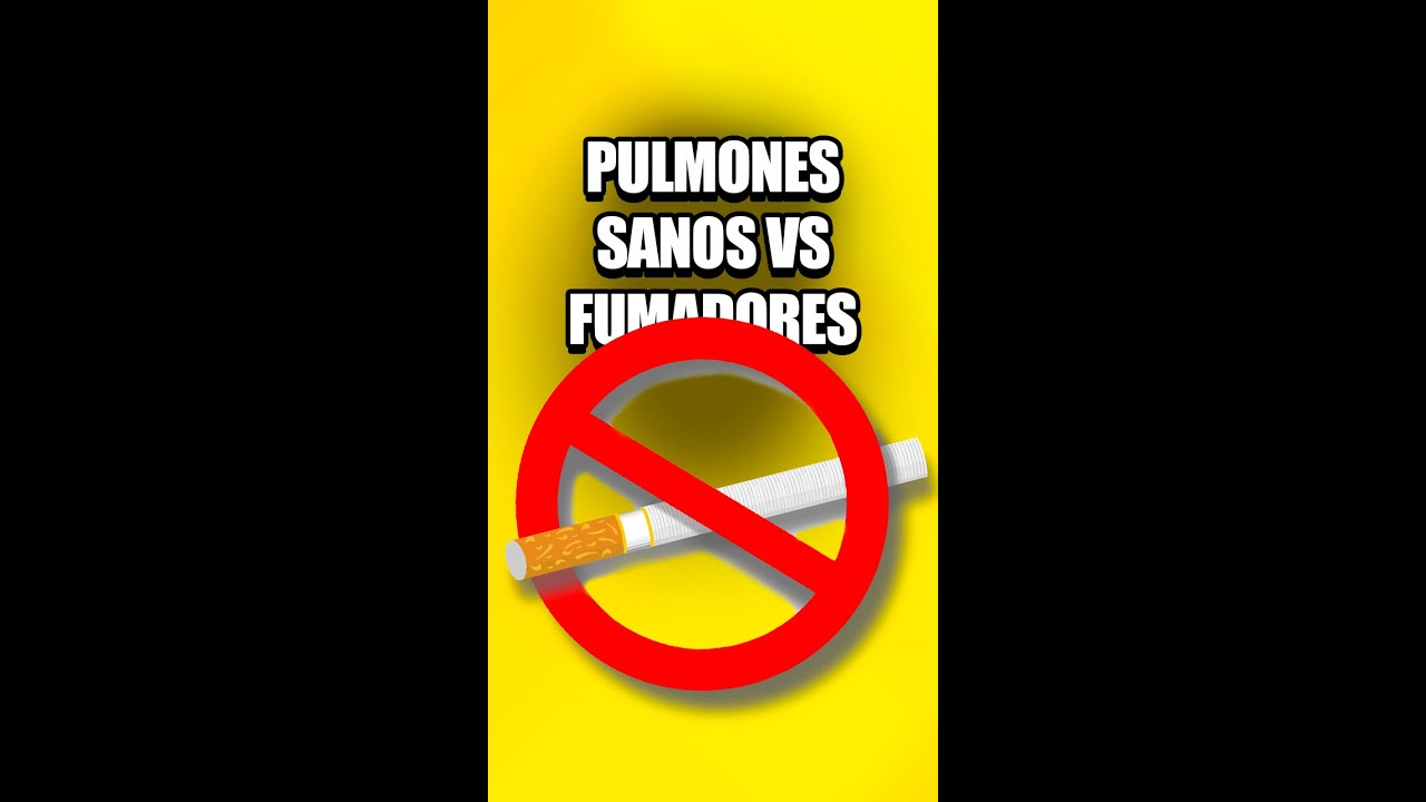 COMPARACION entre PULMON SANO vs PULMON DE FUMADOR! 😱 #shorts