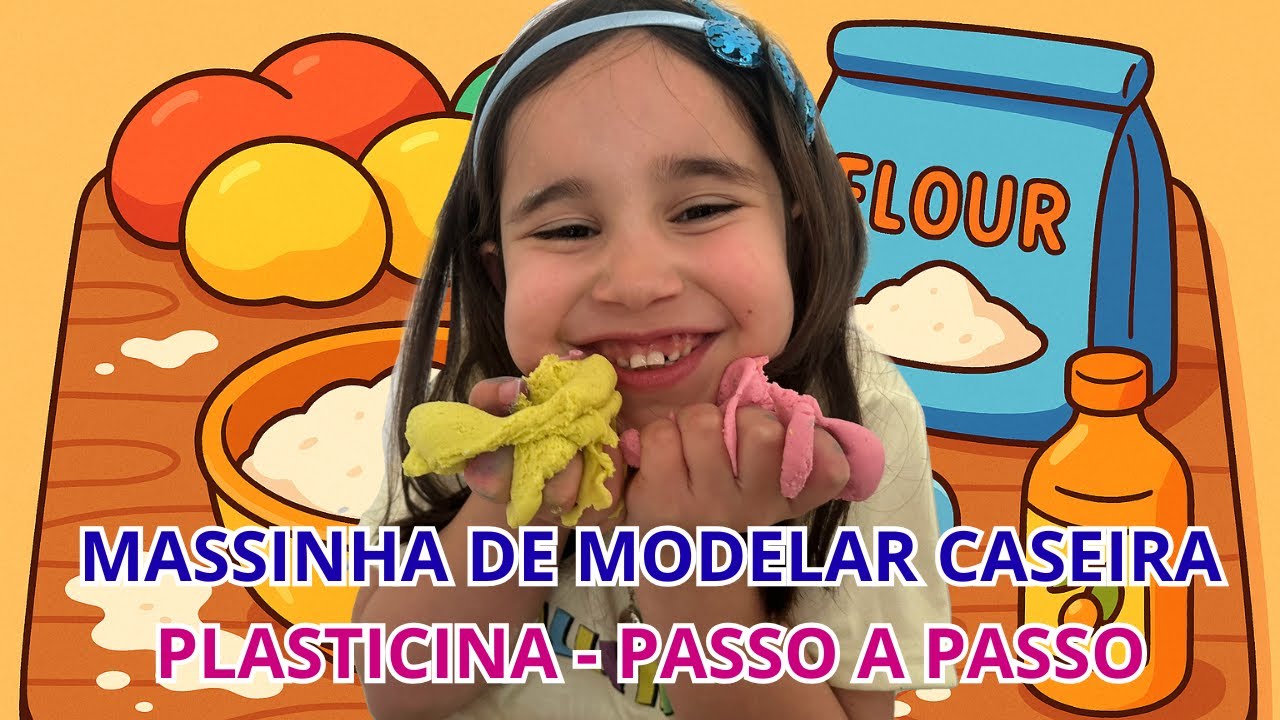 FAZ A TUA MASSINHA DE MODELAR | PLASTICINA 🌈✨ DIY COM A TALLYNHA! RECEITA SUPER FÁCIL PARA CRIANÇAS