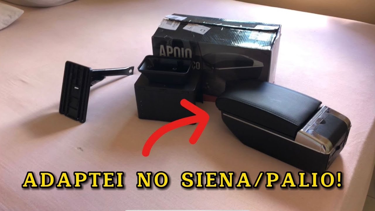 Adaptei o apoio de braço universal no siena/palio