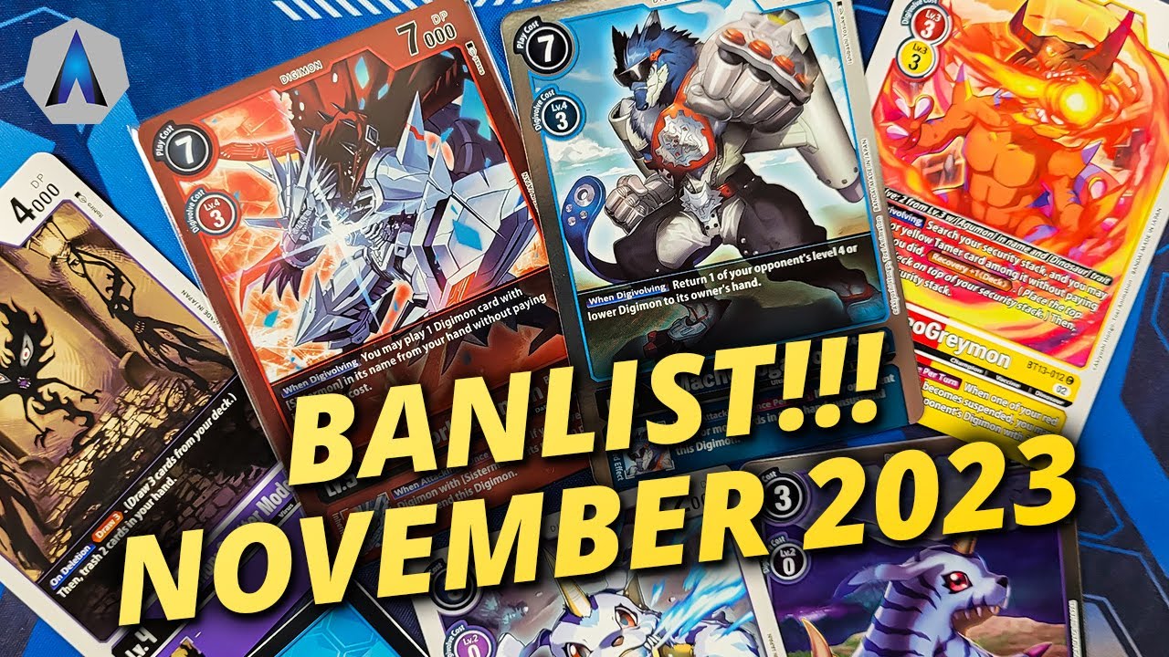 CRAZY!!! 2023 November Ban List Reaction & Discussion | Digimon Card Game & Digimon TCG
