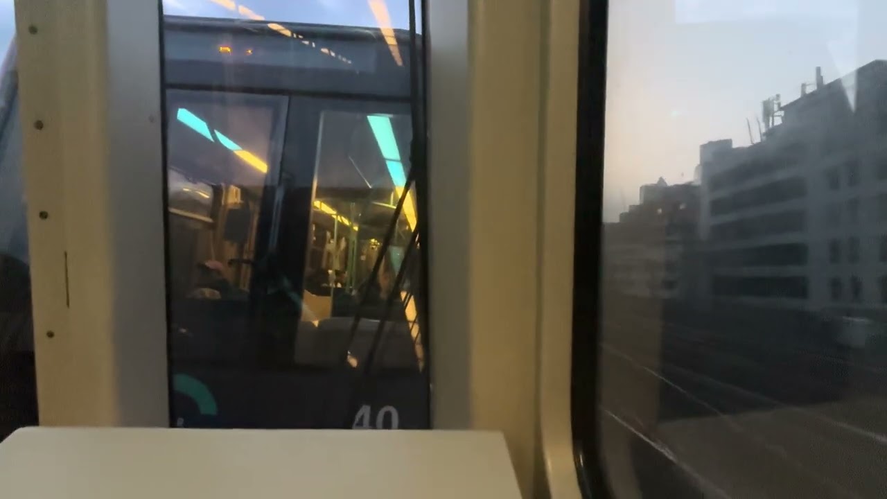DLR Train entering the tunnels 