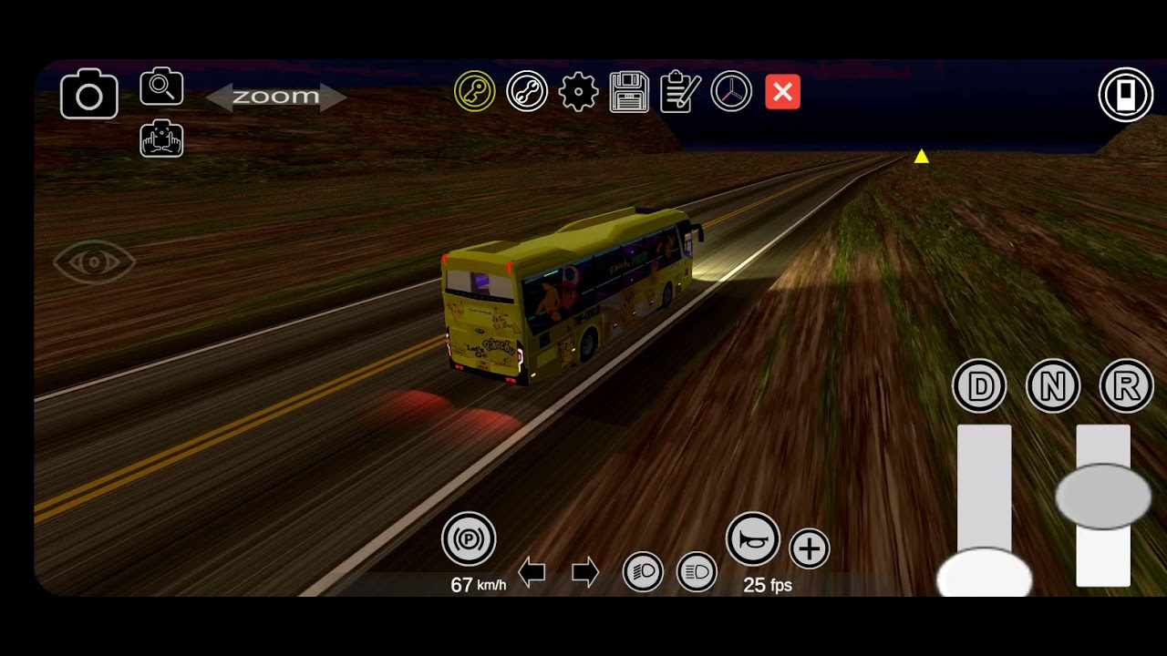Proton bus simulator road - Kia Grandbird (skin Pikachu 😜😁) (RODOMAP2.1)
