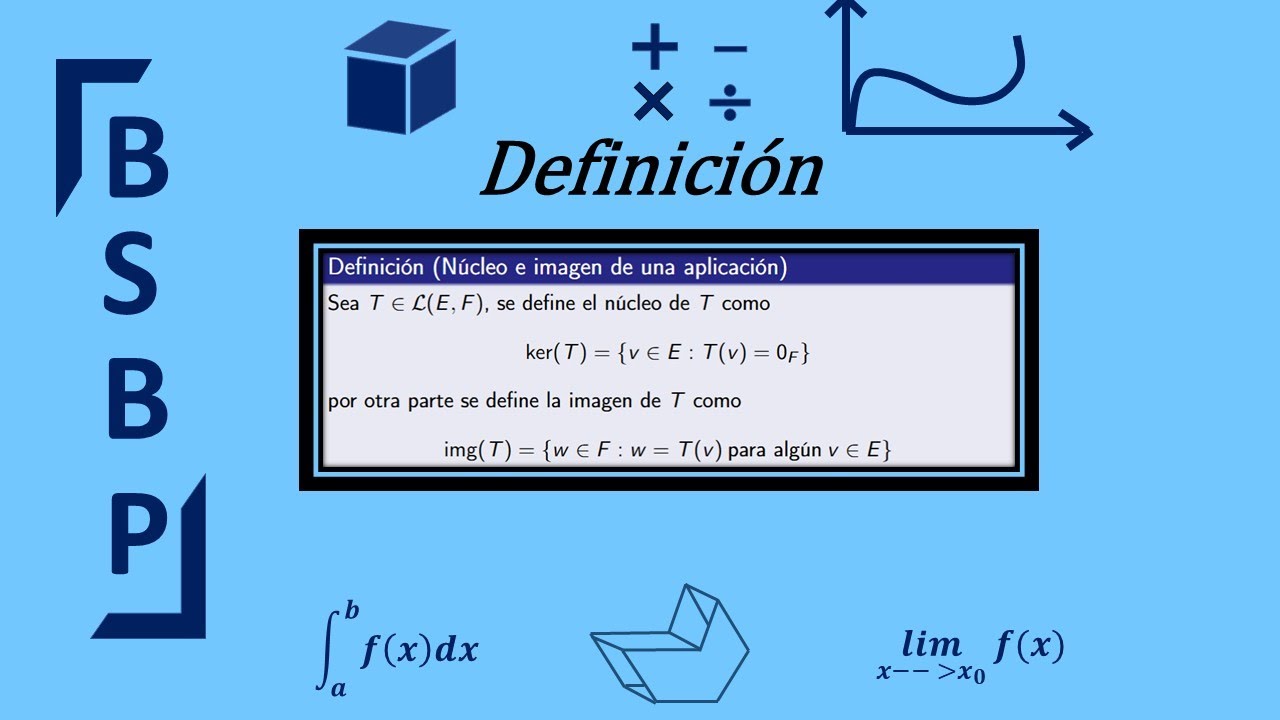 Núcleo e imagen | Aplicaciones lineales | Definición