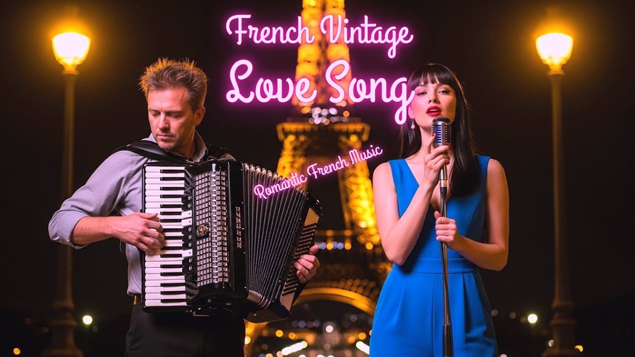 Eternal Amour in Paris 💞 Romantic Chanson & Moonlight Serenade