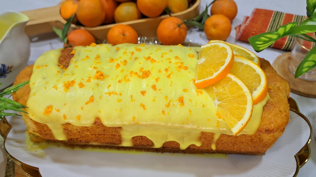 #وصفات_رمضان_2026 جربي هذي الكيكة  تاع البرتقال 🍊 بكريمة البرتقال المنعشة